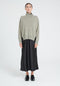 Pull col montant cachemire kaki taupe chiné femme - ZAYA 13-col montant femme-Studio Cashmere8-S-M-SC8-00509-kaki taupe chiné-Urbanheer