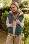 Quilted Zip Up Fleece Lined Puffer Vest HUNTER GREEN-Vest-Blu Pepper-S-HUNTER GREEN-Urbanheer