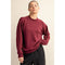 MODAL SCUBA MOCK NECK PULLOVER WINE