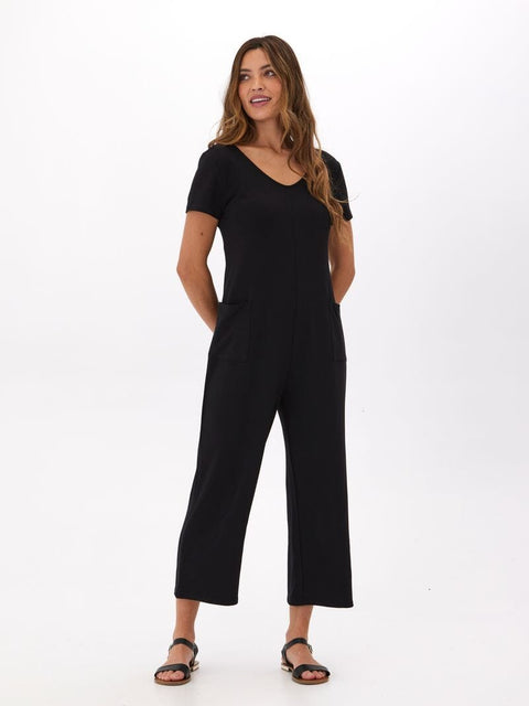 Rainey Modal Terry Short Sleeve Jumpsuit