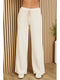 Raw Edge Elastic Waist Pants with Drawcord Cream-Pants-MILIO MILANO-XS-Cream-Urbanheer