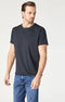 Raw Edge Neck Tee Black-T-shirt-Mavi-S-Black-Urbanheer