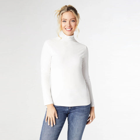 Reign Long Sleeve Turtleneck-Turtleneck-COCO + CARMEN-XS-White-Urbanheer