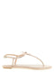 René Caovilla Peach Flower Sandals