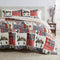 Reversible Christmas Comforter and Sham Set Cozy Maple
