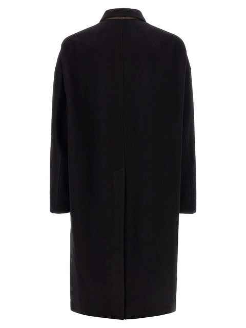 Rick Owens Buttoned Brad Coat