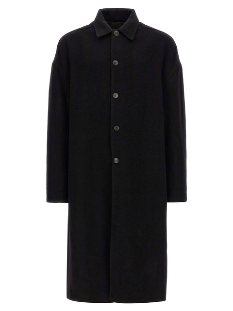 Rick Owens Buttoned Brad Coat