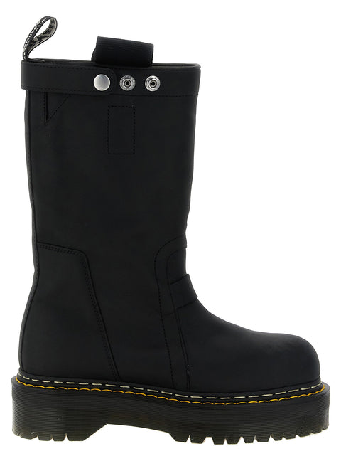 Rick Owens Quad Sole Pull On Dr.martens X Rickowens Boots