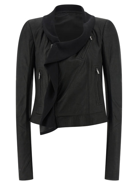 Rick Owens Scarf Biker Jacket