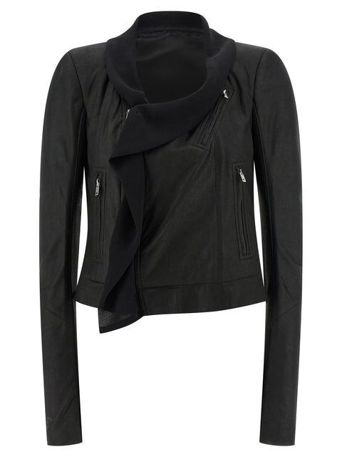 Rick Owens Scarf Biker Jacket
