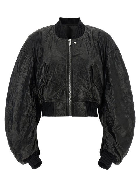 Rick Owens Secchia Cropped Flight Bomber Jacket