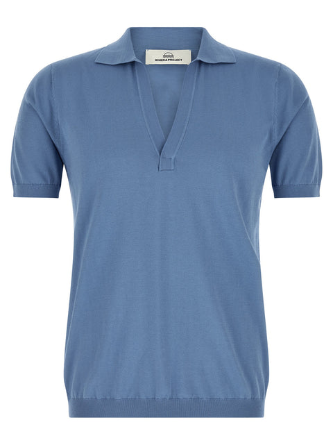Riviera Project Open Collar Polo Shirt