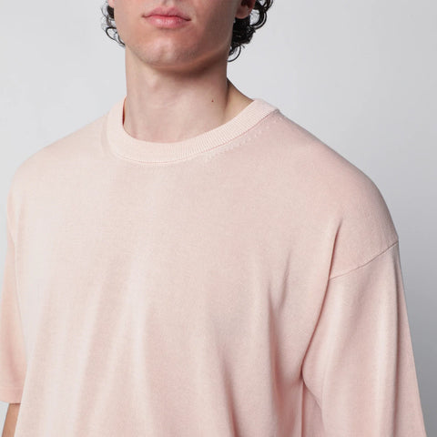 Roberto Collina Pink cotton knit T-shirt