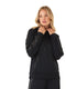 Romi Feather Fleece Trim Detail Hoodie