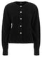 Rotate Birger Christensen Black Jewel Button Cardigan