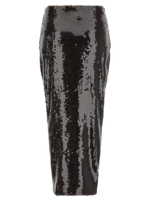 Rotate Birger Christensen Sequins Knot Skirt