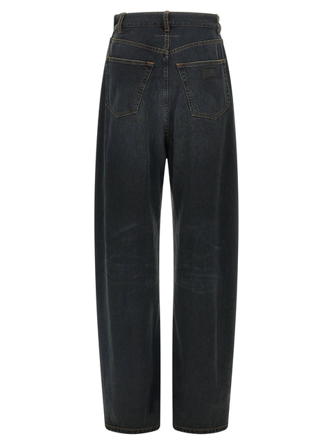 Mm6 Maison Margiela Asymmetrical Structure Jeans