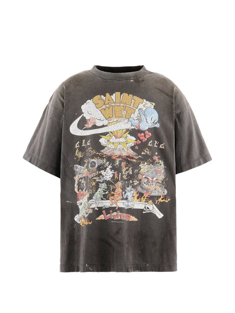 SAINT MXXXXXX T-shirts and Polos BLACK