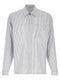 Prada Zip Striped Shirt