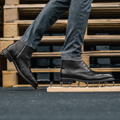 STEEL TOE LACE UP BOOT MICH BLACK-Lace-up-Proxon Premium Workwear-6-Urbanheer