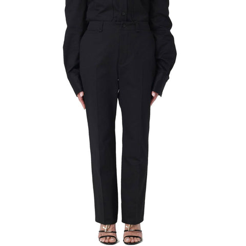 Saint Laurent Black Cotton Casual Pants