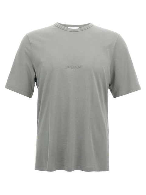 Saint Laurent Logo Embroidery T-shirt