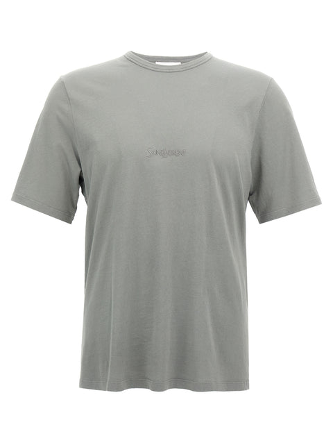 Saint Laurent Logo Embroidery T-shirt
