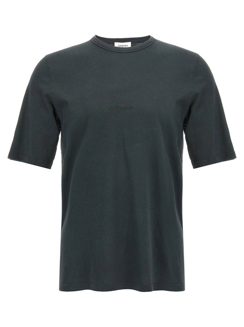 Saint Laurent Logo Embroidery T-shirt
