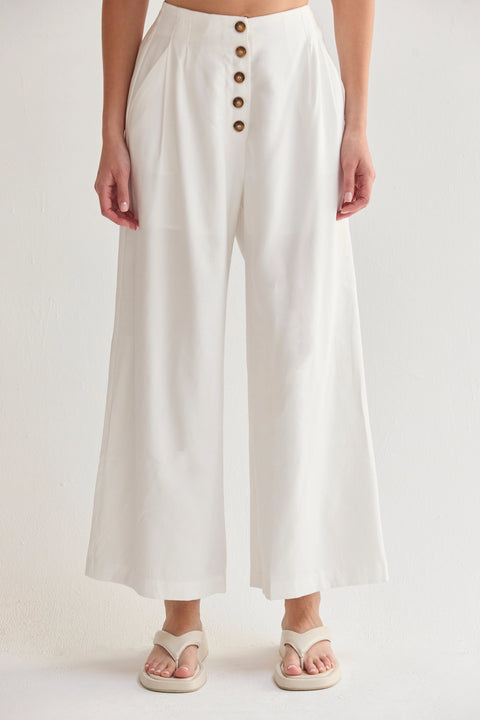 Samara High Waisted Wide Leg Culotte Pants