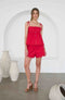Scallop Eyelet Detail Tie Strap Embroidered Top