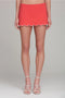 Scalloped Stretch Cotton Micro Skort