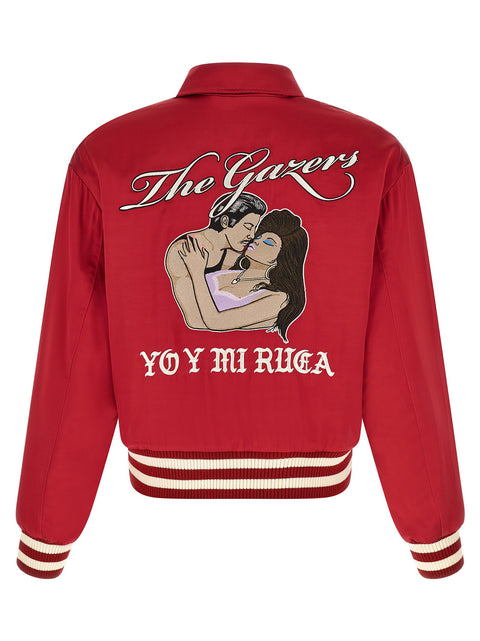 Second/Layer Aces Satin Club Bomber Jacket