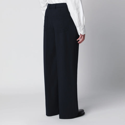 Séfr Pinstriped wool-blend trousers