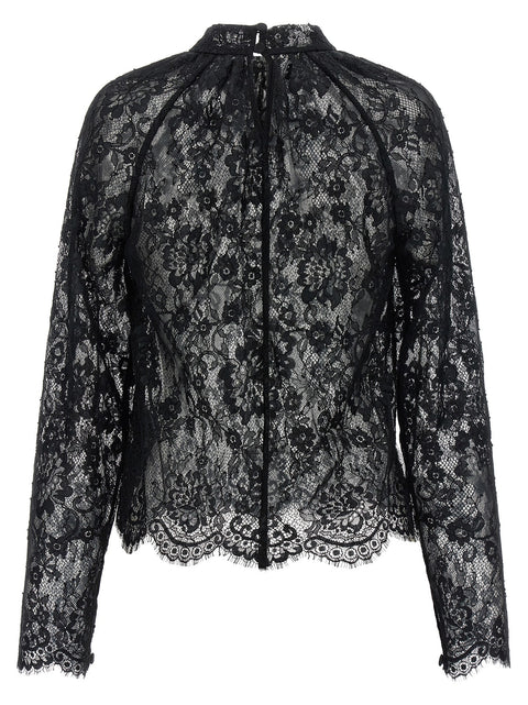 Self-Portrait Black Lace Blouse