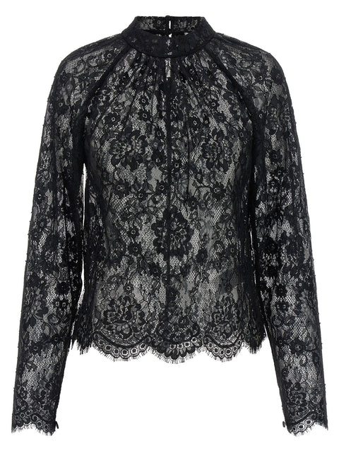 Self-Portrait Black Lace Blouse