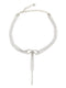 Self-Portrait Double Crystal Bow Necklace