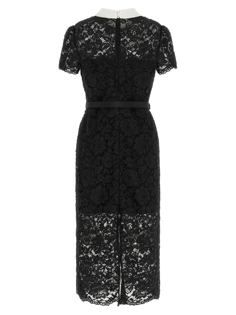 Self-Portrait Lace Dress With Collar