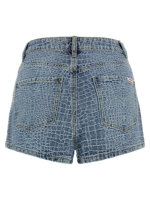 Self-Portrait Rhinestone Shorts