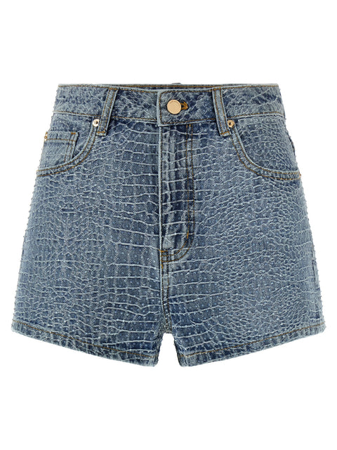 Self-Portrait Rhinestone Shorts