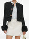 Self-portrait Jackets BLACK