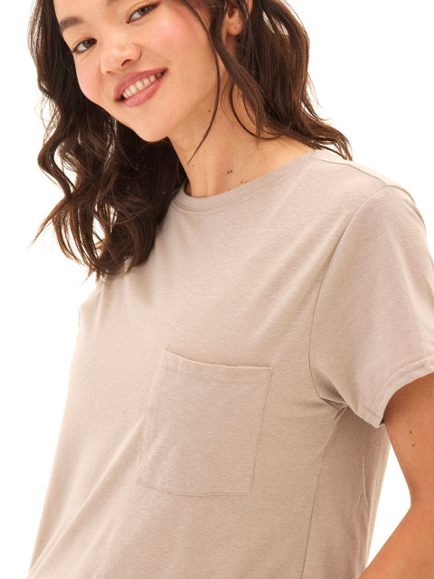 Shelbie Triblend Jersey Pocket Tee