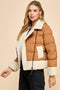 Sherpa Trim Padded Puffer Jacket-Puffer Jacket-TCEC-S-CAMEL-Urbanheer