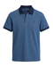 Short Sleeve Polo Shirt Blue