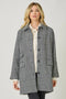 Single Breasted Midi Coat - Black