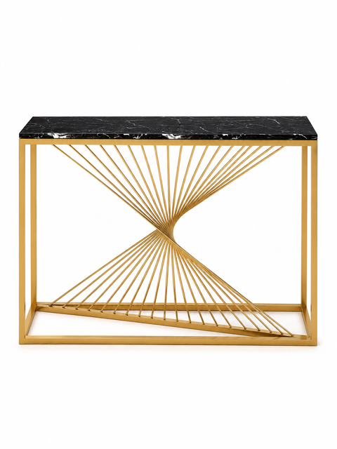 Sleek Modern Console with Artistic Flair