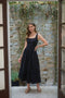 Sleeveless Lace Trim Detail Midi Dress