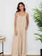 Sleeveless V-Neck Wide Leg Loose Jumpsuit Earth Beige-Jumpsuit-MILIO MILANO-XS-Earth Beige-Urbanheer
