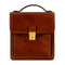 Small Leather Briefcase For Men, Unisex - Walden Cognac brown-Briefcase-Time Resistance-Cognac brown-Urbanheer