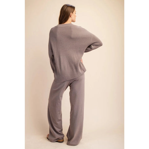 Basic Sweater Set Mushroom-Set-Rae Mode-S-Urbanheer