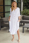Solid Midi-Length Linen Dress WHITE-Dress-MILIO MILANO-S-WHITE-Urbanheer